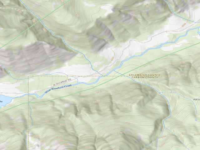 USGS topographic map of USFS dispersed camp — MT #401