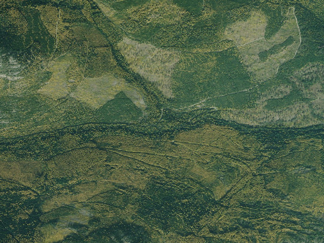 Aerial image of USFS dispersed camp — MT #407