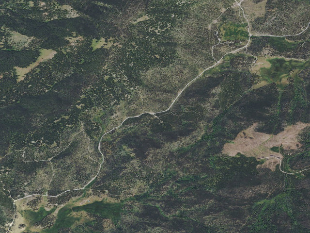 Aerial image of USFS dispersed camp — MT #41