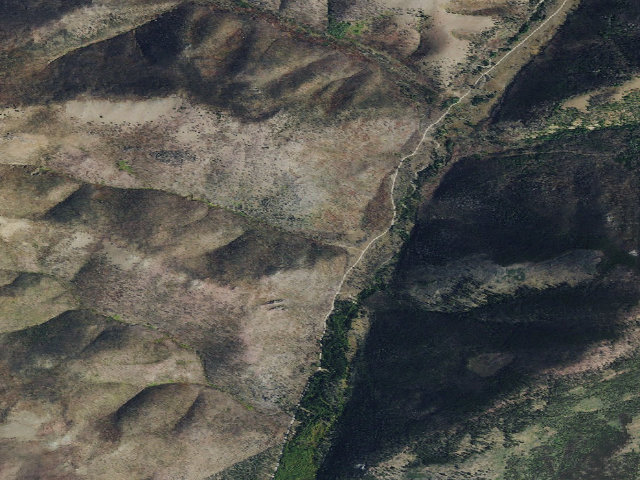 Aerial image of USFS dispersed camp — MT #412