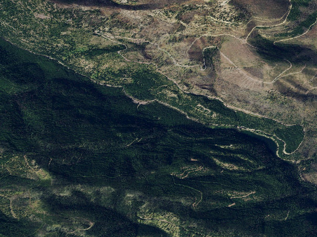 Aerial image of USFS dispersed camp — MT #413