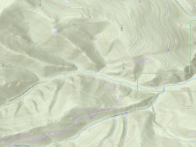 USGS topographic map of USFS dispersed camp — MT #415