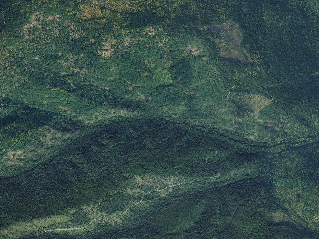 Aerial image of USFS dispersed camp — MT #416