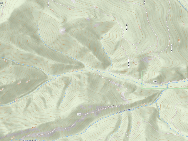 USGS topographic map of USFS dispersed camp — MT #416
