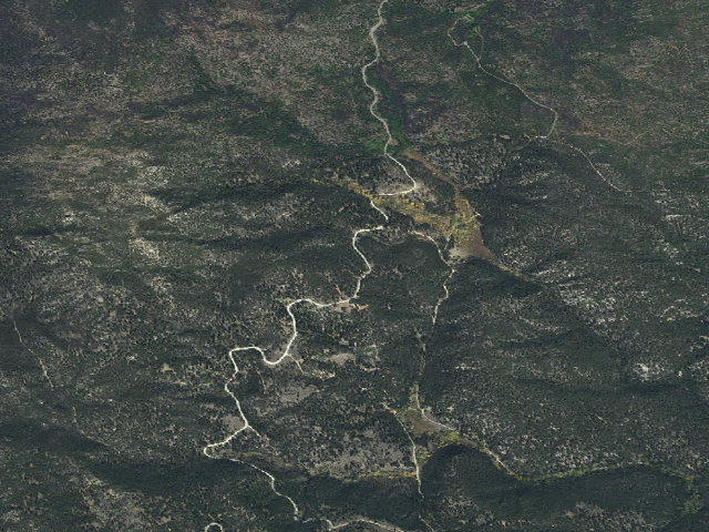 Aerial image of USFS dispersed camp — MT #425