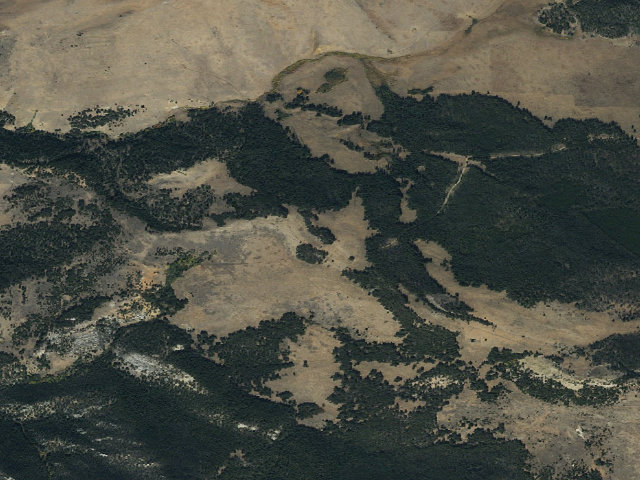 Aerial image of USFS dispersed camp — MT #428