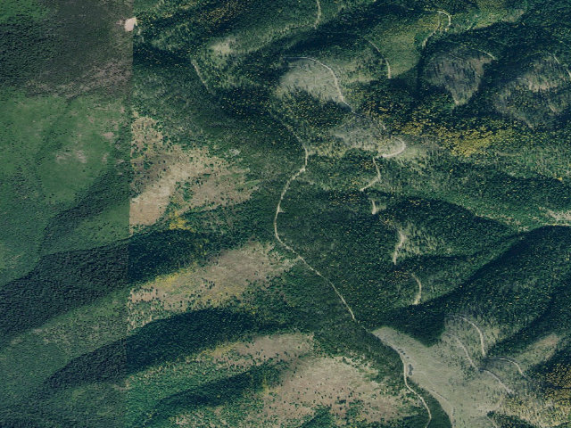 Aerial image of USFS dispersed camp — MT #429