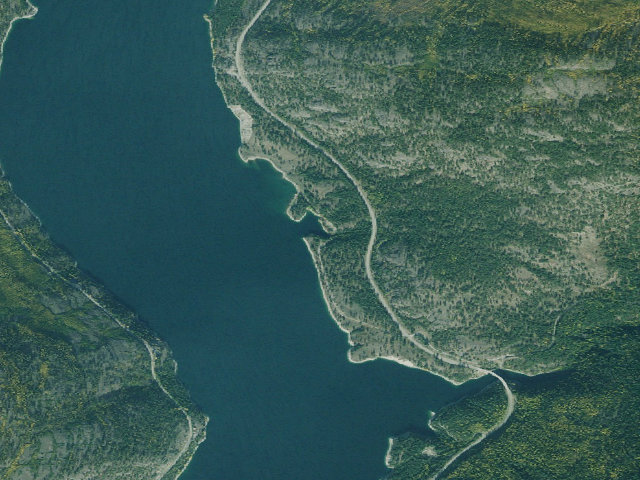 Aerial image of USFS dispersed camp — MT #43
