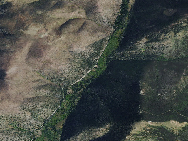 Aerial image of USFS dispersed camp — MT #434