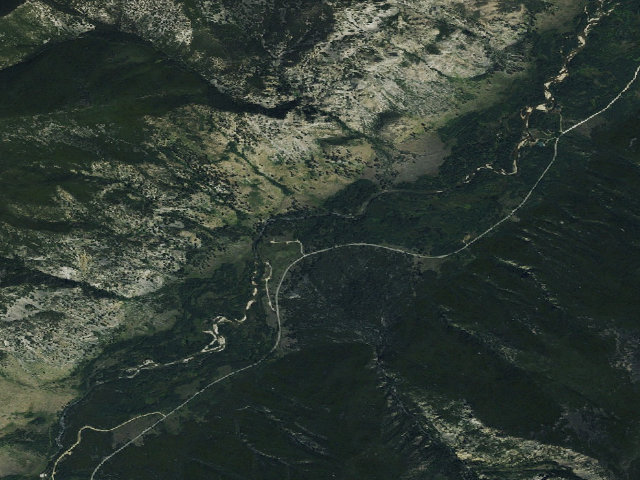 Aerial image of USFS dispersed camp — MT #435