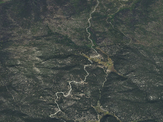 Aerial image of USFS dispersed camp — MT #436