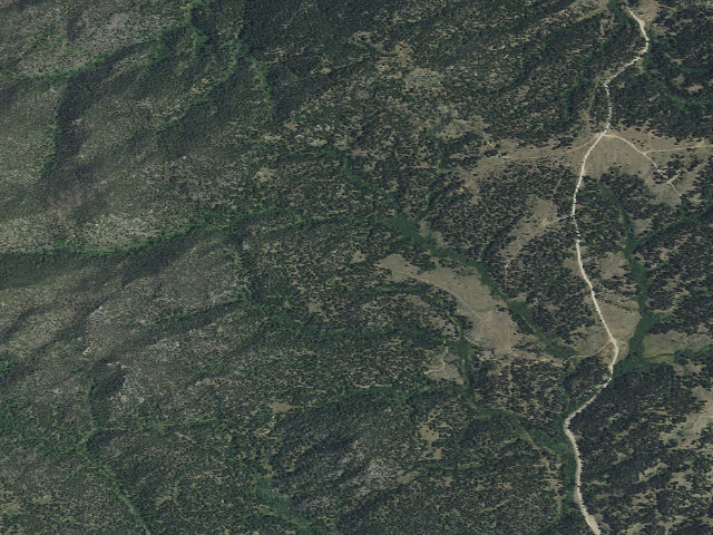 Aerial image of USFS dispersed camp — MT #437