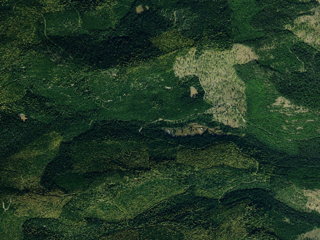 Aerial image of USFS dispersed camp — MT #439