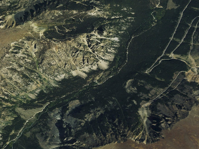 Aerial image of USFS dispersed camp — MT #442