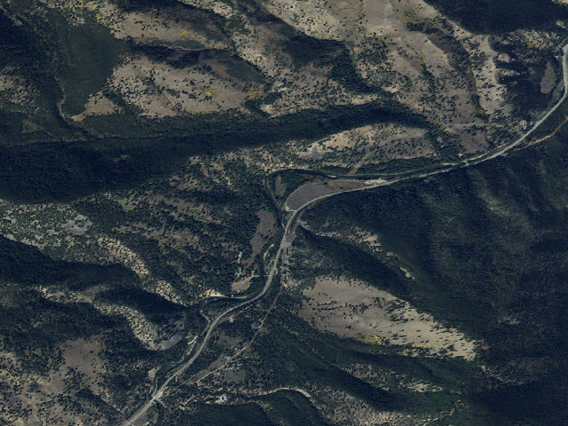 Aerial image of USFS dispersed camp — MT #449