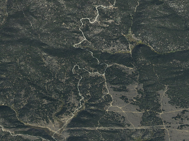 Aerial image of USFS dispersed camp — MT #451