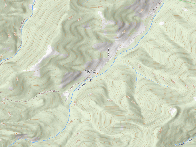 USGS topographic map of USFS dispersed camp — MT #452