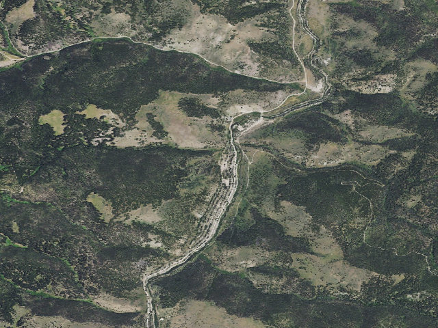 Aerial image of USFS dispersed camp — MT #459