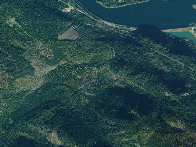 Aerial image of USFS dispersed camp — MT #46