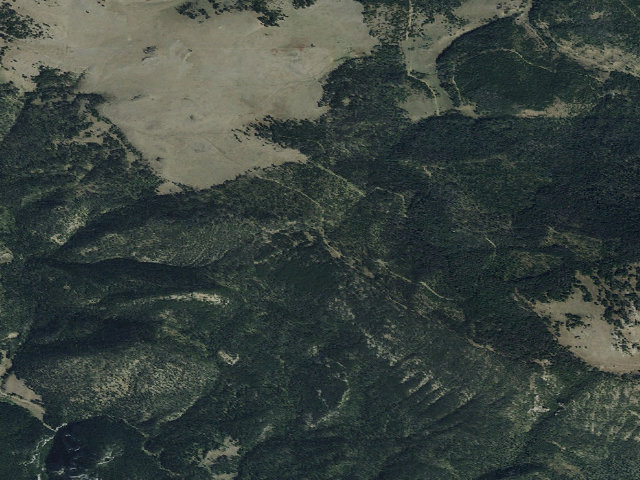 Aerial image of USFS dispersed camp — MT #460