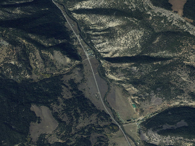 Aerial image of USFS dispersed camp — MT #461