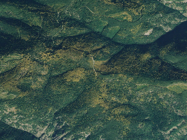 Aerial image of USFS dispersed camp — MT #462
