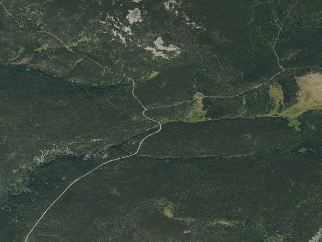 Aerial image of USFS dispersed camp — MT #463