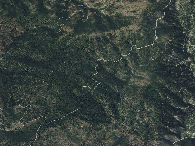 Aerial image of USFS dispersed camp — MT #464