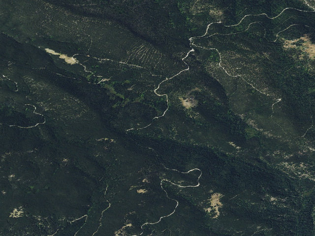 Aerial image of USFS dispersed camp — MT #467