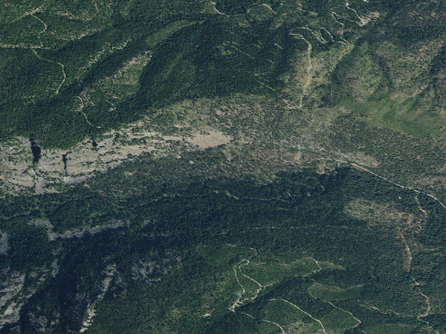 Aerial image of USFS dispersed camp — MT #468