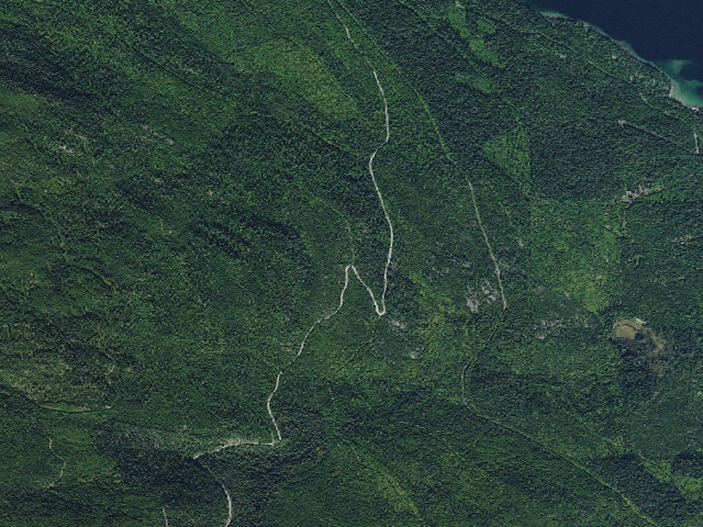 Aerial image of USFS dispersed camp — MT #469