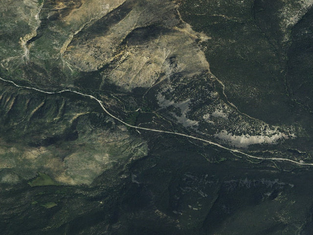 Aerial image of USFS dispersed camp — MT #470