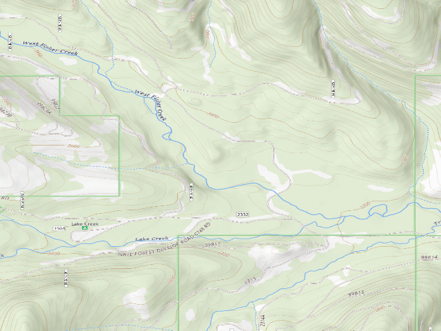 USGS topographic map of USFS dispersed camp — MT #473