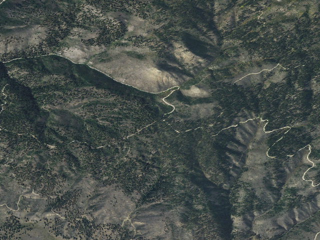 Aerial image of USFS dispersed camp — MT #474