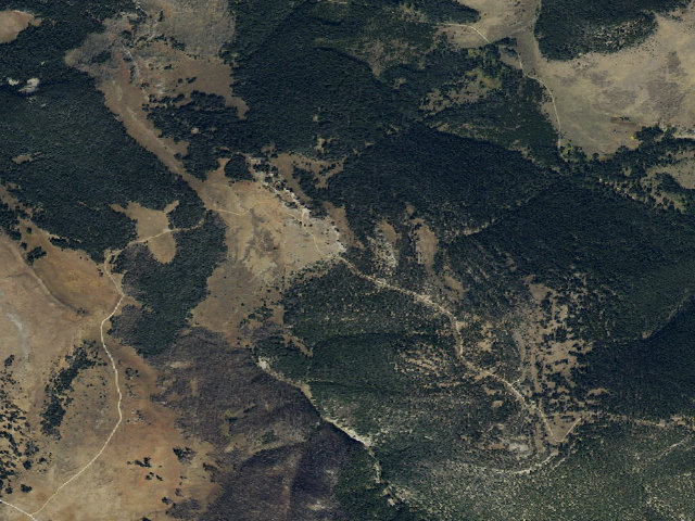 Aerial image of USFS dispersed camp — MT #475