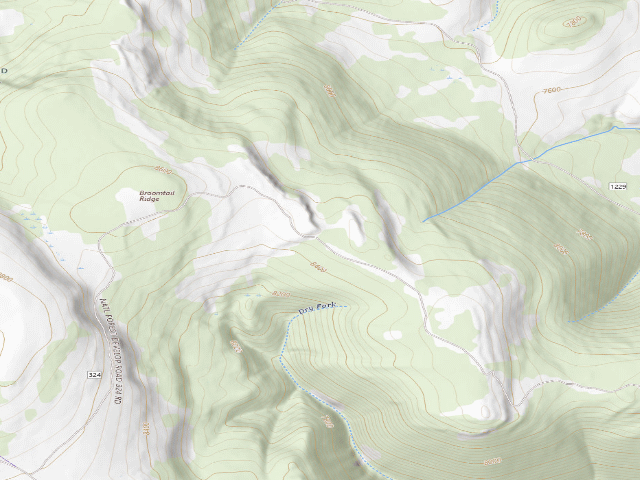 USGS topographic map of USFS dispersed camp — MT #475
