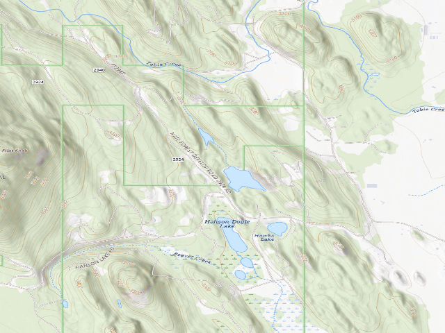 USGS topographic map of USFS dispersed camp — MT #477