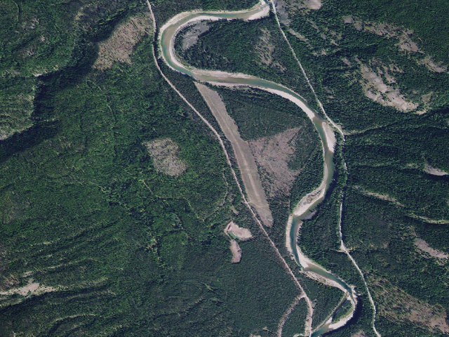 Aerial image of USFS dispersed camp — MT #479
