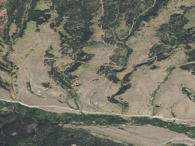 Aerial image of USFS dispersed camp — MT #481