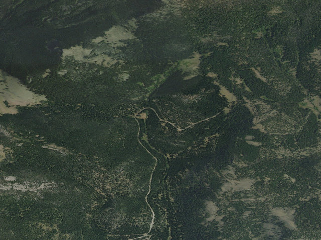 Aerial image of USFS dispersed camp — MT #483