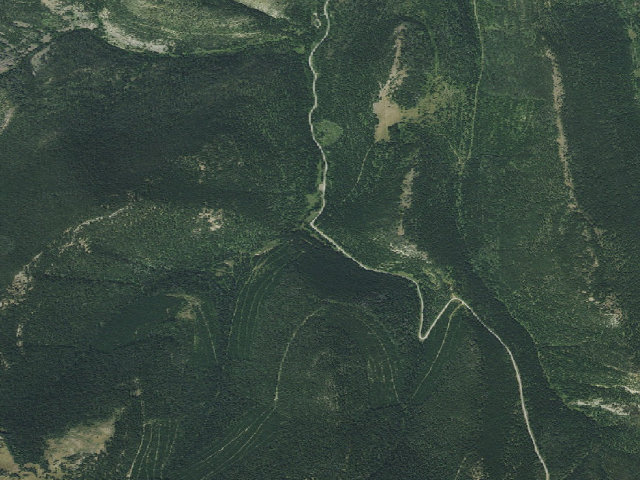 Aerial image of USFS dispersed camp — MT #484
