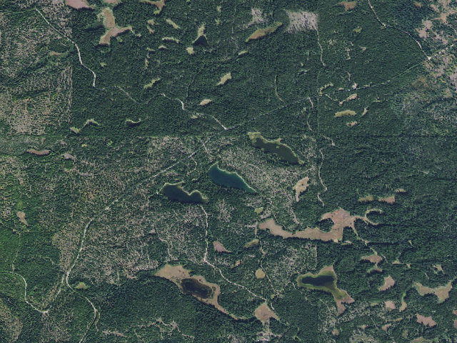 Aerial image of USFS dispersed camp — MT #486
