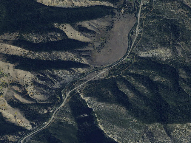 Aerial image of USFS dispersed camp — MT #489