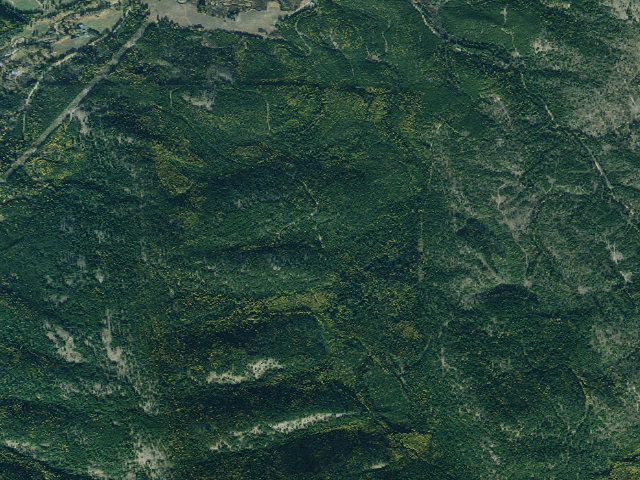 Aerial image of USFS dispersed camp — MT #49