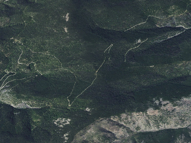 Aerial image of USFS dispersed camp — MT #492