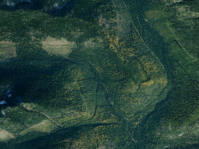 Aerial image of USFS dispersed camp — MT #494