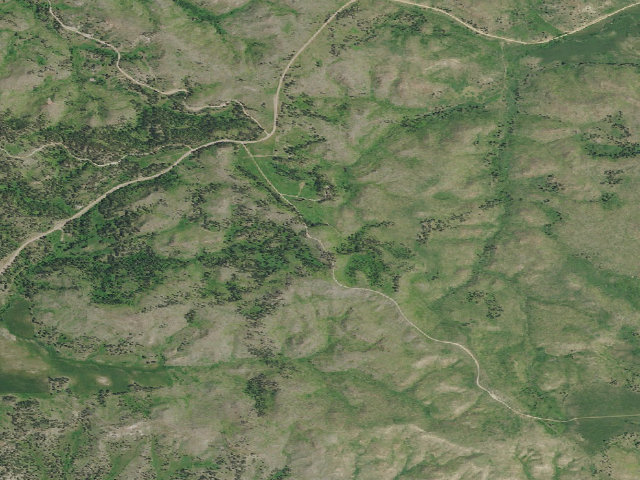 Aerial image of USFS dispersed camp — MT #498