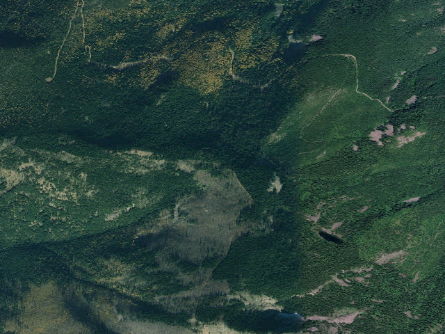 Aerial image of USFS dispersed camp — MT #5