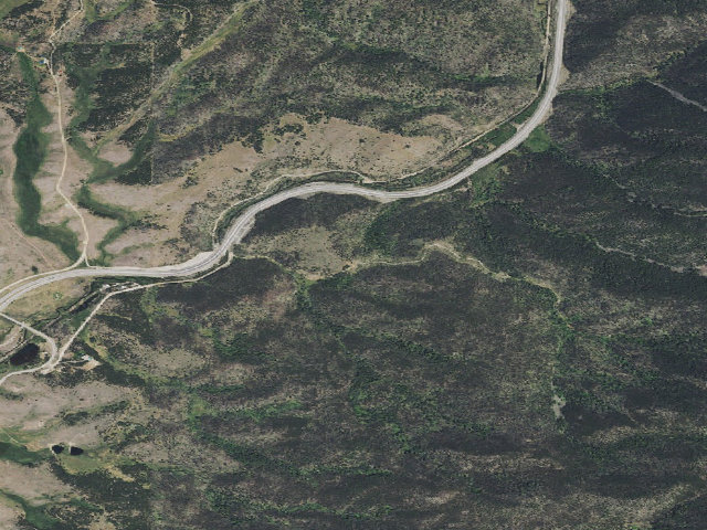 Aerial image of USFS dispersed camp — MT #501