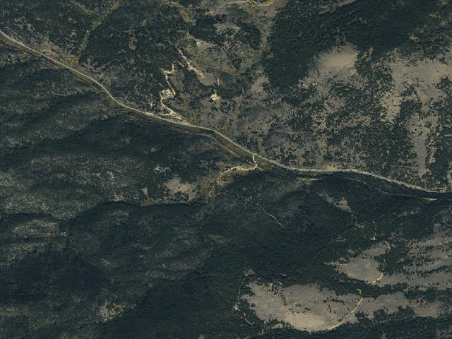 Aerial image of USFS dispersed camp — MT #502